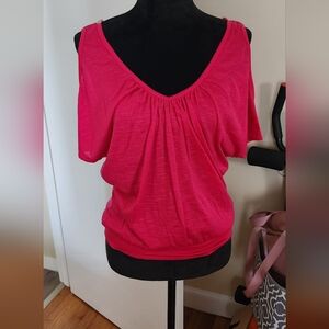 Pink butterfly back fasion top